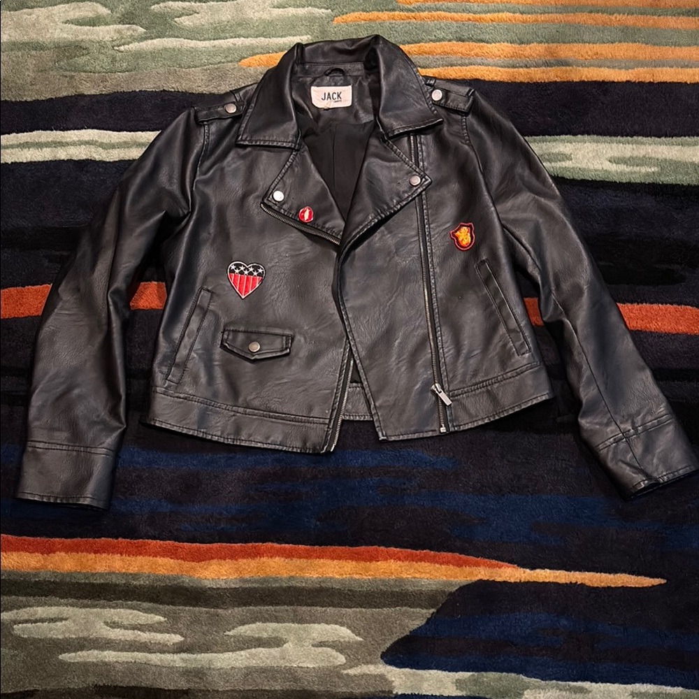 Jack by BB Dakota Black Leather Jack by BB Dakotaet for Women